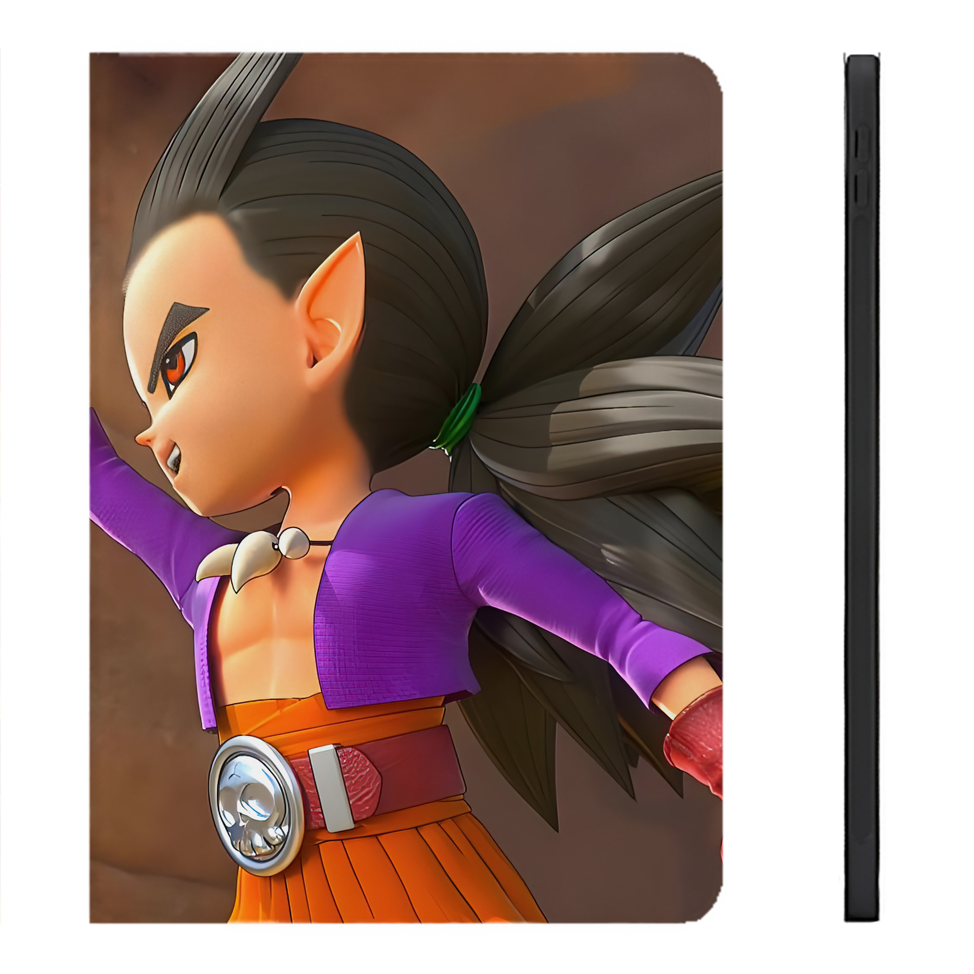 （画像用） ドラゴンクエスト Doragon Kuesuto Dragon Quest IPadケース ペンホルダー付き ブックスタイルデザイン